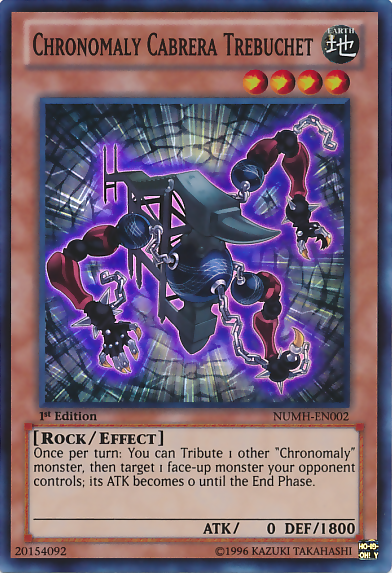 Chronomaly Cabrera Trebuchet [NUMH-EN002] Super Rare 
