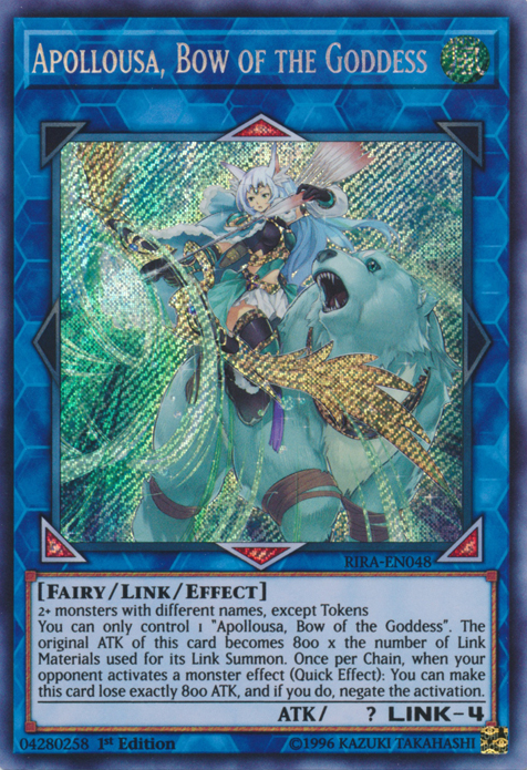 Apollousa, Bow of the Goddess [RIRA-EN048] Secret Rare 