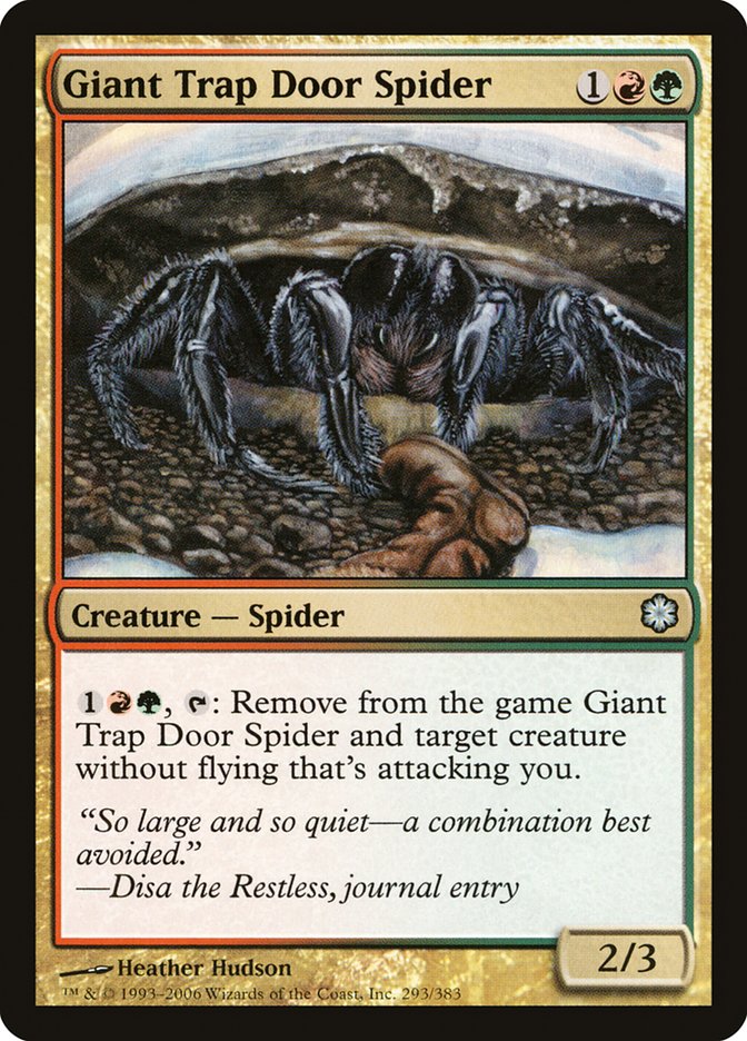 Giant Trap Door Spider [Coldsnap Theme Decks] 