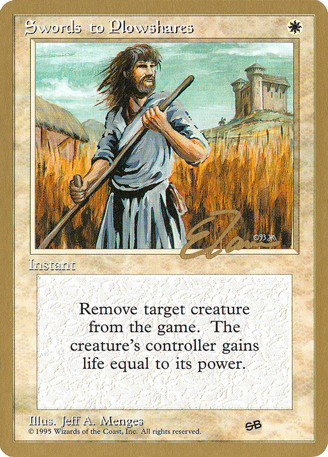 Swords to Plowshares (Eric Tam) (SB) [Pro Tour Collector Set] 