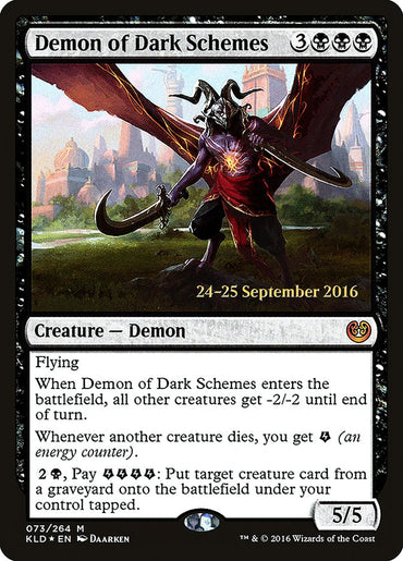 Demon of Dark Schemes [Kaladesh Prerelease Promos] 