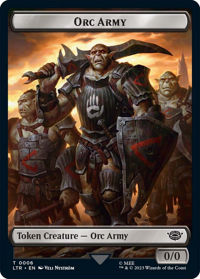 Orc Army Token (06) [The Lord of the Rings: Tales of Middle-Earth Tokens] 