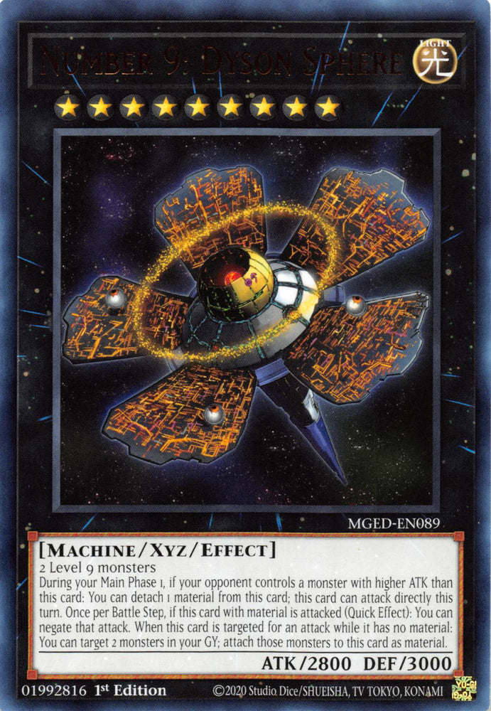 Number 9: Dyson Sphere [MGED-EN089] Rare 