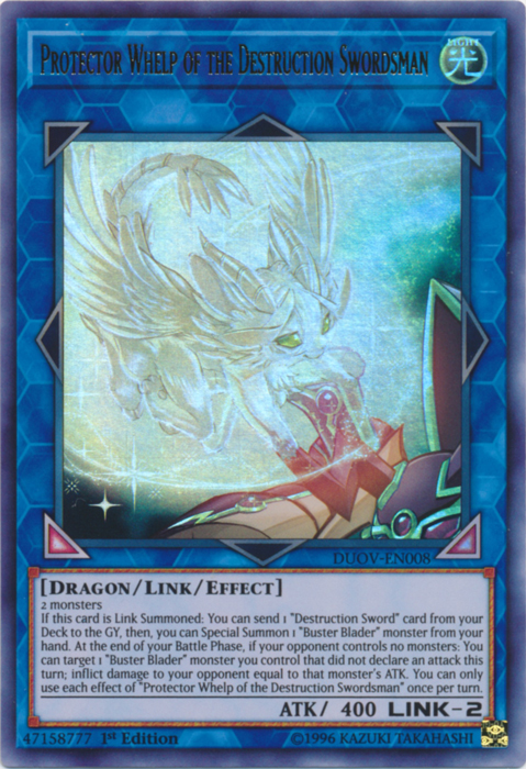 Protector Whelp of the Destruction Swordsman [DUOV-EN008] Ultra Rare 