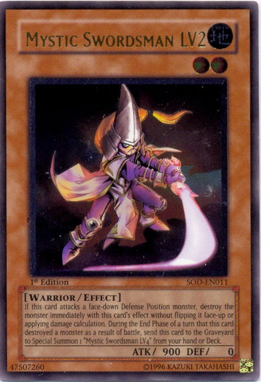 Mystic Swordsman LV2 [SOD-EN011] Ultimate Rare 