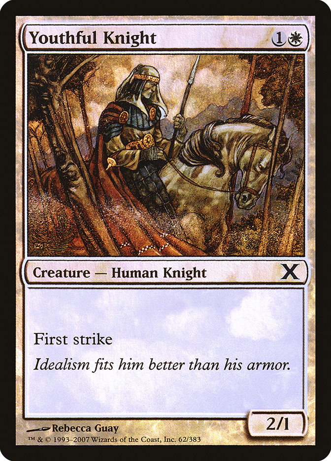 Youthful Knight (Premium Foil) [Tenth Edition] 