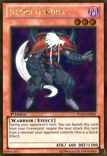 Necro Gardna [PGLD-EN063] Gold Rare 