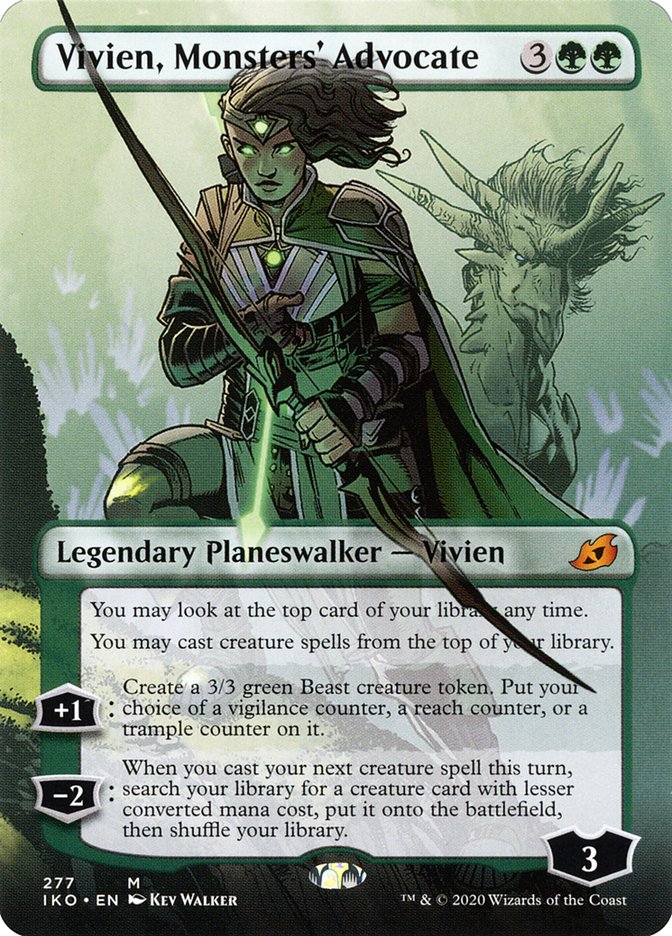 Vivien, Monsters' Advocate (Borderless) [Ikoria: Lair of Behemoths] 