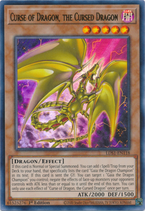 Curse of Dragon, the Cursed Dragon [LDS1-EN118] Ultra Rare 