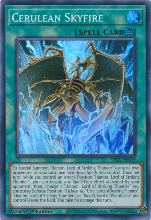 Cerulean Skyfire [SDSA-EN019] Super Rare 