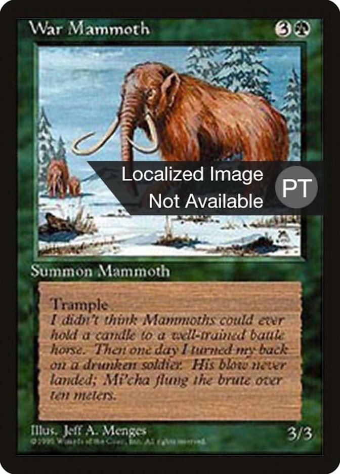 War Mammoth [Fourth Edition (Foreign Black Border)] 