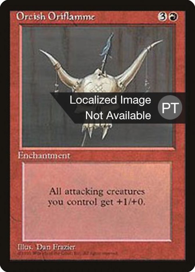 Orcish Oriflamme [Fourth Edition (Foreign Black Border)] 