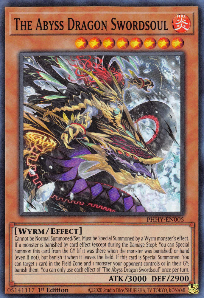 The Abyss Dragon Swordsoul [PHHY-EN005] Super Rare 