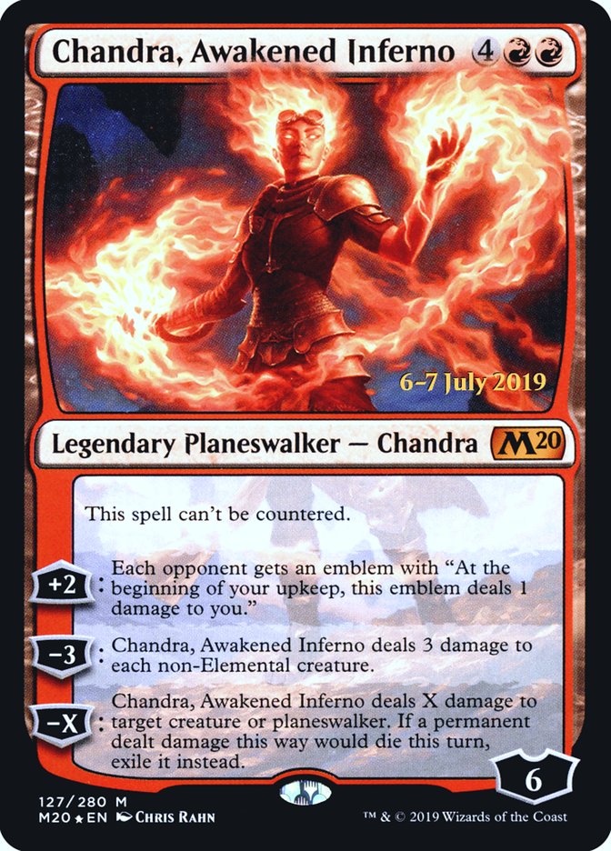 Chandra, Awakened Inferno [Core Set 2020 Prerelease Promos] 