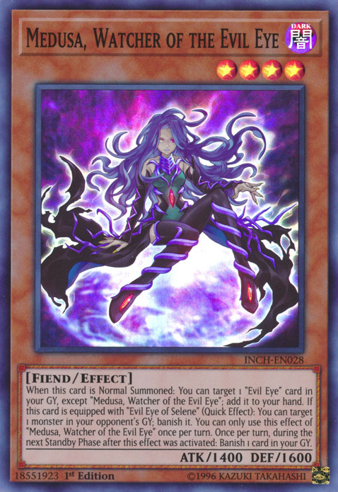 Medusa, Watcher of the Evil Eye [INCH-EN028] Super Rare 