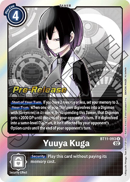 Yuuya Kuga [BT11-093] [Dimensional Phase Pre-Release Promos] 