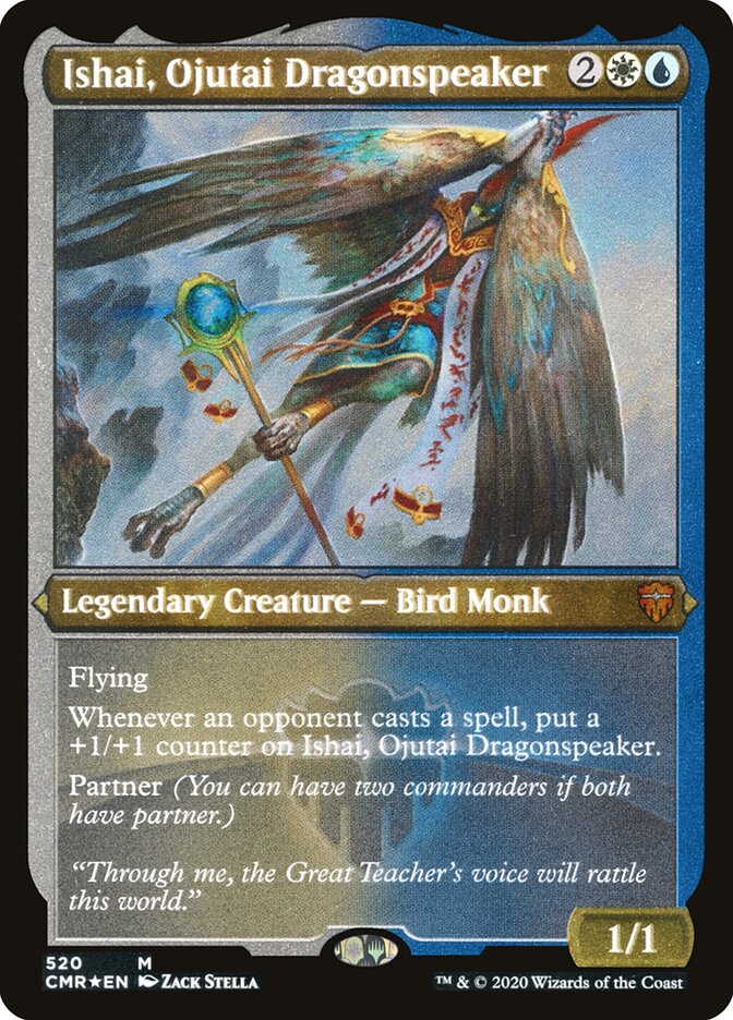 Ishai, Ojutai Dragonspeaker (Etched) [Commander Legends] 