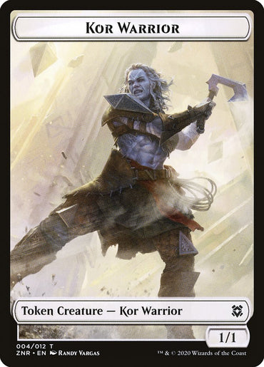 Kor Warrior Token [Zendikar Rising Tokens] 