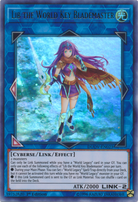 Lib the World Key Blademaster [DUOV-EN023] Ultra Rare 