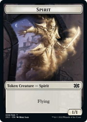 Saproling // Spirit (008) Double-Sided Token [Double Masters 2022 Tokens] 