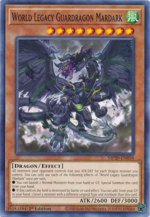 World Legacy Guardragon Mardark [MP20-EN058] Common 