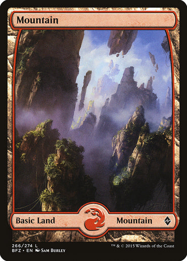 Mountain (266) (Full Art) [Battle for Zendikar] 