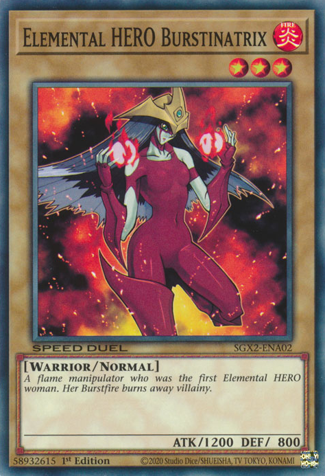 Elemental HERO Burstinatrix [SGX2-ENA02] Common 