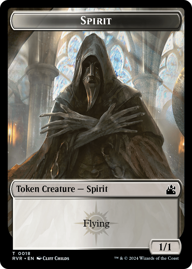 Spirit Token (0018) [Ravnica Remastered Tokens] 