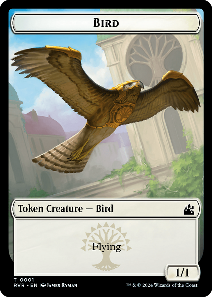 Bird // Rhino Double-Sided Token [Ravnica Remastered Tokens] 