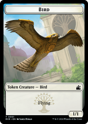 Bird // Rhino Double-Sided Token [Ravnica Remastered Tokens] 