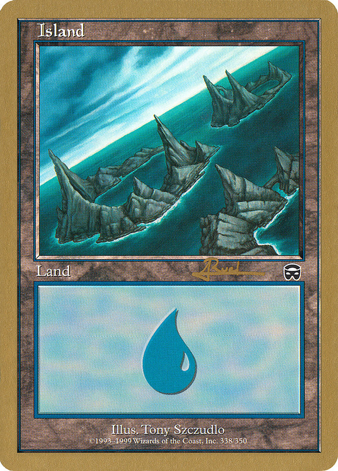 Island (ar338) (Antoine Ruel) [World Championship Decks 2001] 