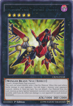 Raidraptor - Blaze Falcon [CROS-EN048] Rare 