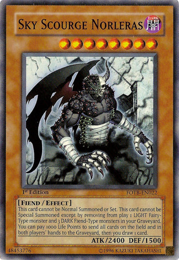 Sky Scourge Norleras [FOTB-EN022] Super Rare 