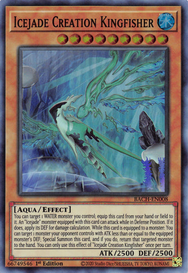 Icejade Creation Kingfisher [BACH-EN008] Super Rare 