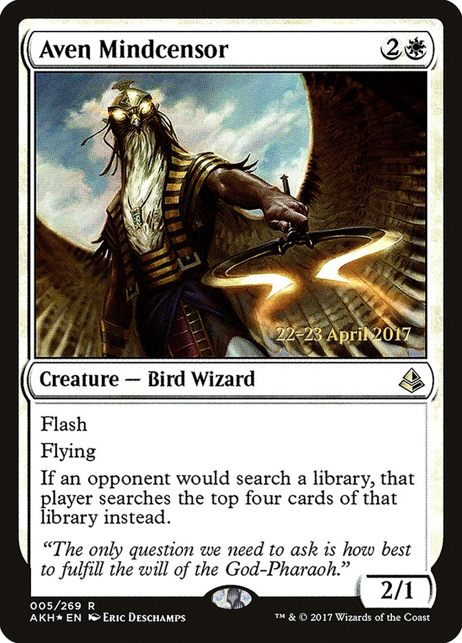 Aven Mindcensor [Amonkhet Prerelease Promos]