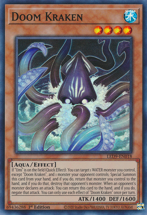 Doom Kraken [LED9-EN018] Super Rare 