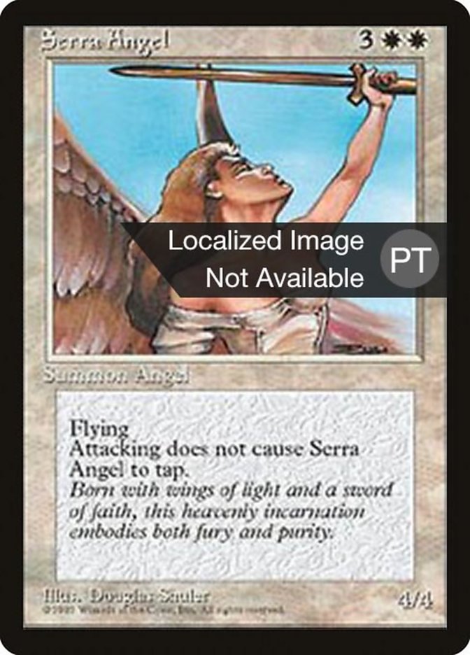 Serra Angel [Fourth Edition (Foreign Black Border)]