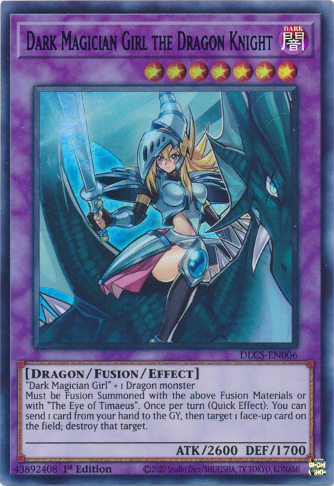 Dark Magician Girl the Dragon Knight (Green) [DLCS-EN006] Ultra Rare 