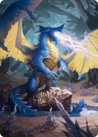 Blue Dragon Art Card [Dungeons & Dragons: Adventures in the Forgotten Realms Art Series] 