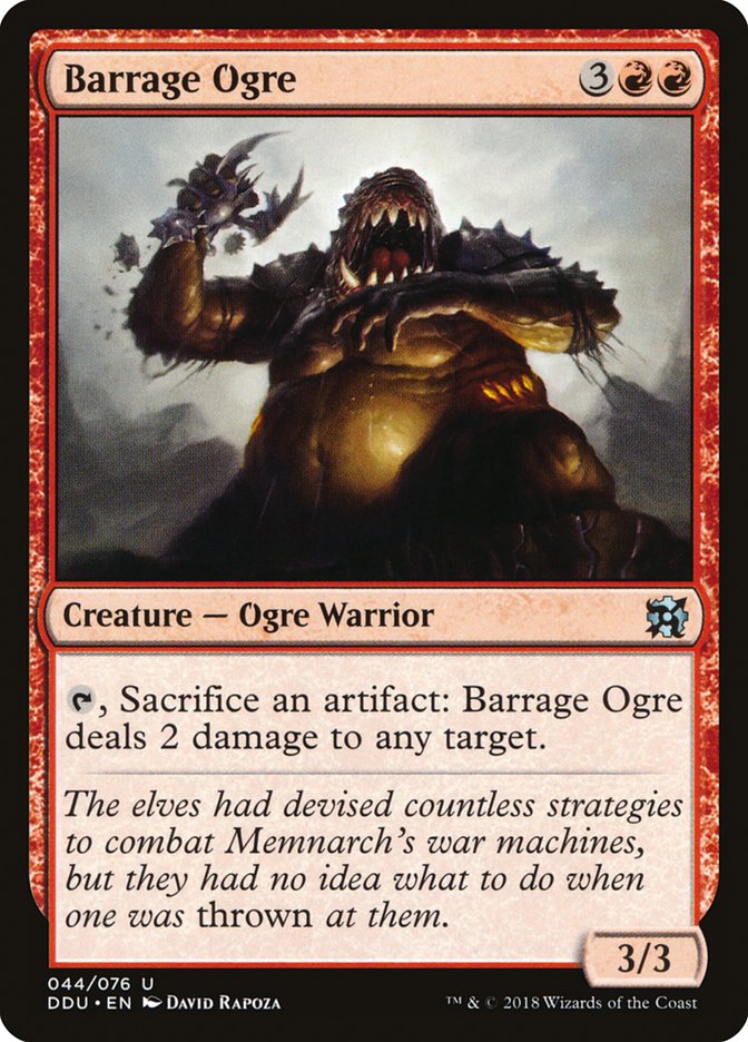 Barrage Ogre [Duel Decks: Elves vs. Inventors] 