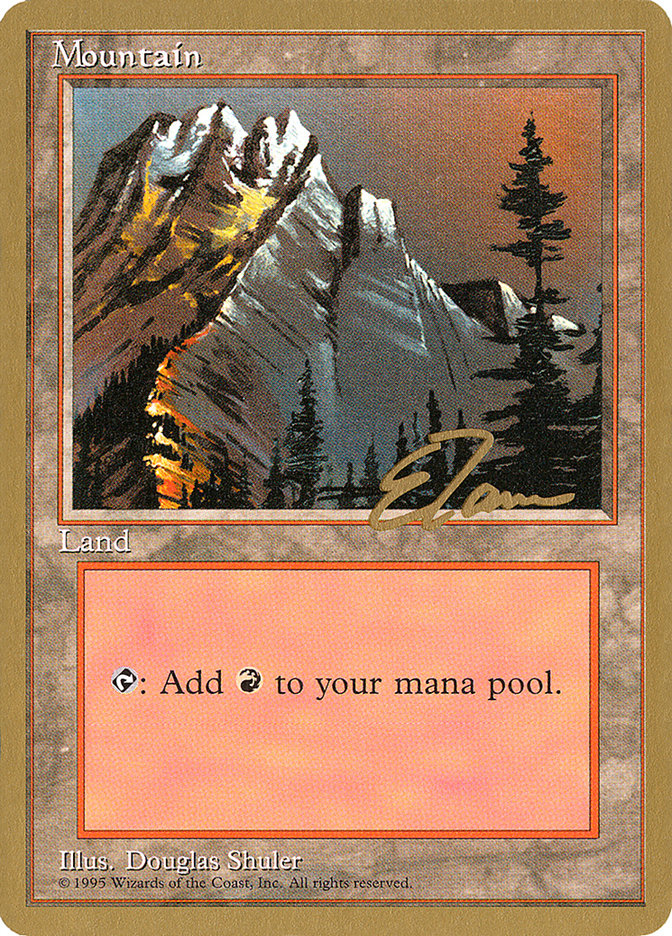 Mountain (et373) (Eric Tam) [Pro Tour Collector Set] 