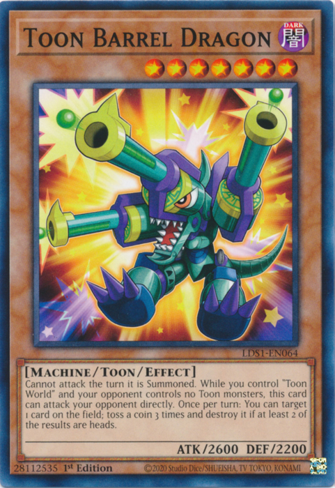 Toon Barrel Dragon [LDS1-EN064] Common 