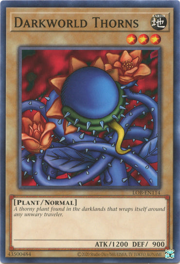 Darkworld Thorns (25th Anniversary) [LOB-EN114] Common 