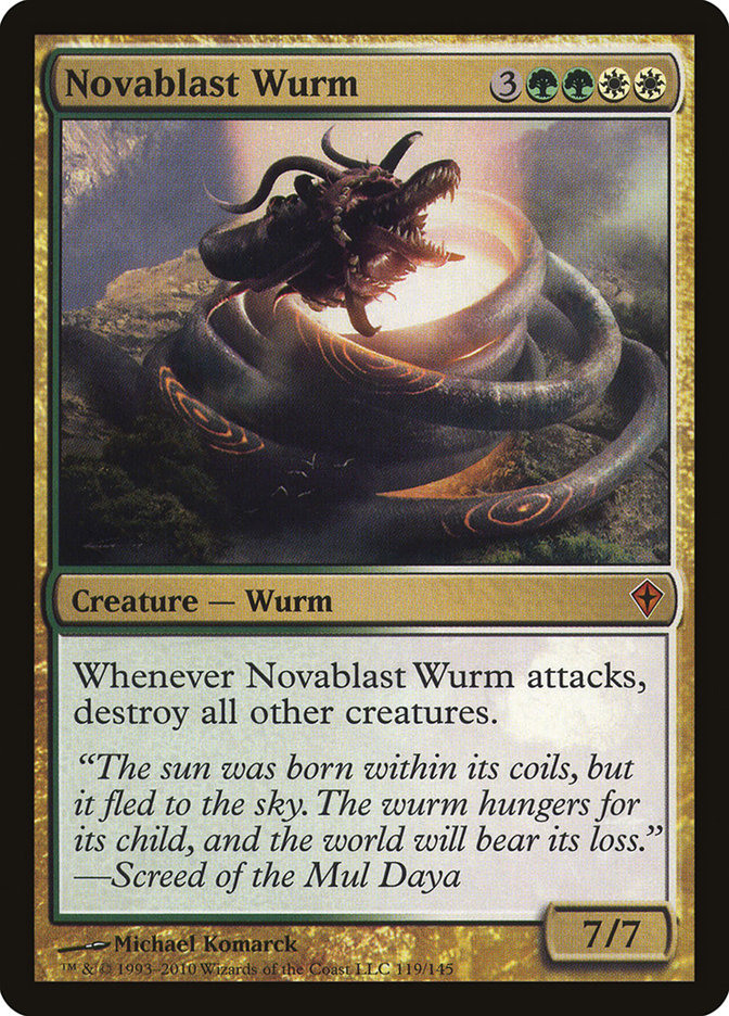 Novablast Wurm [Worldwake] 