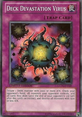 Deck Devastation Virus [GLD4-EN049] Common 