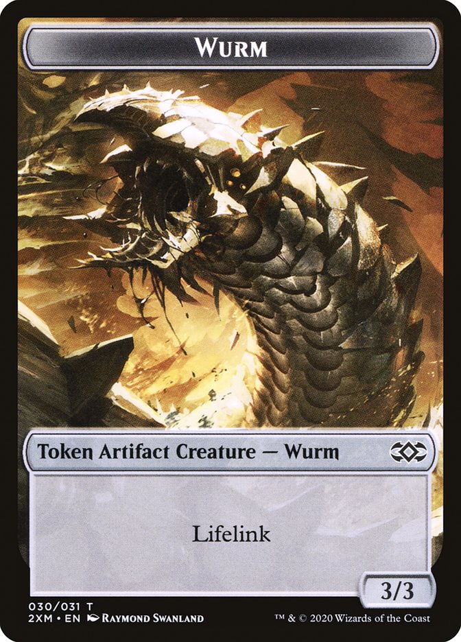 Thopter (008) // Wurm (030) Double-Sided Token [Double Masters Tokens] 