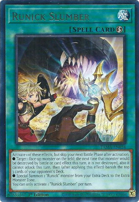 Runick Slumber [TAMA-EN034] Rare 