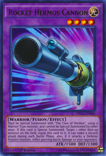 Rocket Hermos Cannon [DRL3-EN064] Ultra Rare 