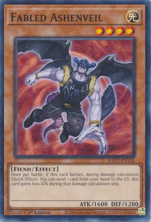 Fabled Ashenveil (Duel Terminal) [HAC1-EN134] Common 