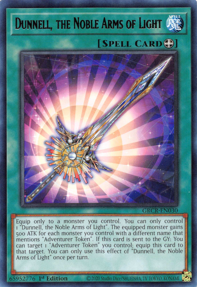 Dunnell, the Noble Arms of Light [GRCR-EN030] Rare 